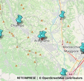Mappa Via IV Martiri, 36071 Arzignano VI, Italia (6.13385)