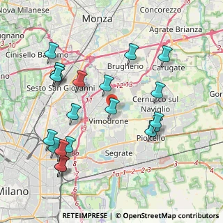 Mappa Via Giacomo Leopardi, 20090 Vimodrone MI, Italia (4.3895)