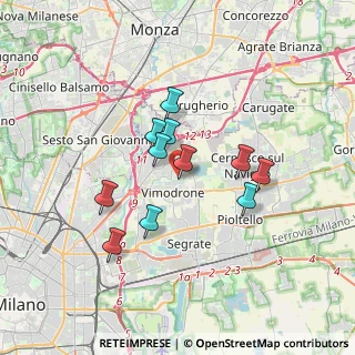 Mappa Via Giacomo Leopardi, 20090 Vimodrone MI, Italia (2.77545)