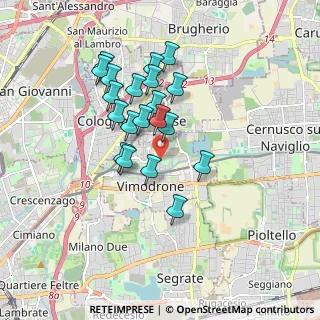 Mappa Via Giacomo Leopardi, 20090 Vimodrone MI, Italia (1.515)