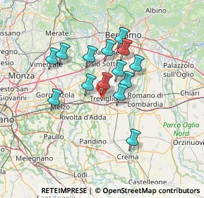 Mappa Via Guglielmo Marconi, 24047 Treviglio BG, Italia (11.05357)