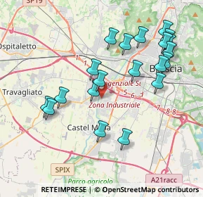 Mappa Via Castagna, 25125 Brescia BS, Italia (4.042)