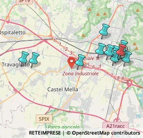 Mappa Via Castagna, 25125 Brescia BS, Italia (4.32083)
