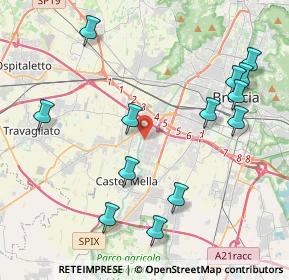 Mappa Via Castagna, 25125 Brescia BS, Italia (4.68)