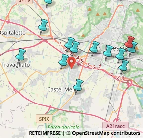 Mappa Via Castagna, 25125 Brescia BS, Italia (5.71056)