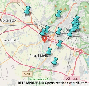 Mappa Via Castagna, 25125 Brescia BS, Italia (4.16133)