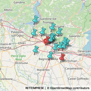 Mappa Via Castagna, 25125 Brescia BS, Italia (9.81667)