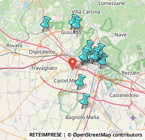 Mappa Via Castagna, 25125 Brescia BS, Italia (5.7575)