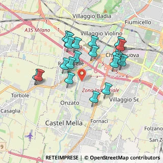 Mappa Via Castagna, 25125 Brescia BS, Italia (1.6955)