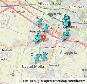 Mappa Via Castagna, 25125 Brescia BS, Italia (1.971)