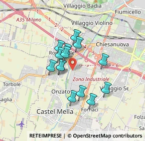 Mappa Via Castagna, 25125 Brescia BS, Italia (1.29857)