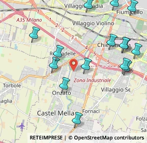 Mappa Via Castagna, 25125 Brescia BS, Italia (2.45867)