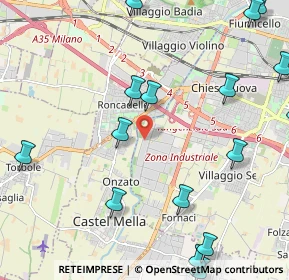 Mappa Via Castagna, 25125 Brescia BS, Italia (2.99471)