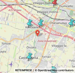 Mappa Via Castagna, 25125 Brescia BS, Italia (3.41909)