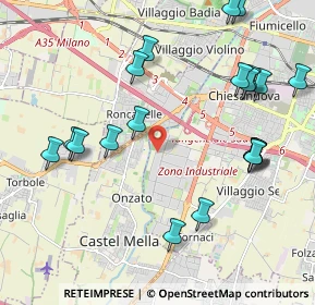 Mappa Via Castagna, 25125 Brescia BS, Italia (2.374)