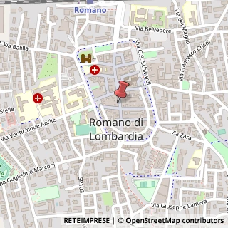 Mappa Via Antonio Tadini, 25, 24058 Romano di Lombardia, Bergamo (Lombardia)