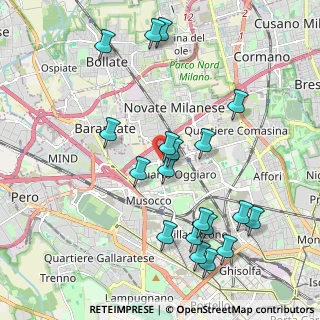 Mappa Via Longarone, 20157 Milano MI, Italia (2.19316)