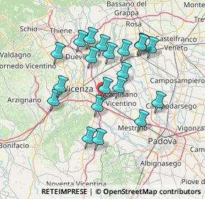 Mappa Via Camisana, 36040 Vicenza VI, Italia (12.8285)