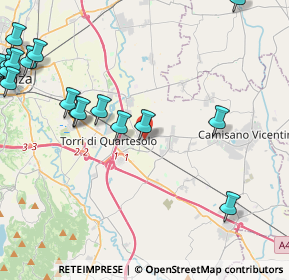 Mappa Via Camisana, 36040 Vicenza VI, Italia (6.238)