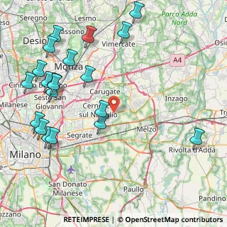 Mappa Via Camillo Benso Conte di Cavour, 20060 Cassina De' Pecchi MI, Italia (10.5505)