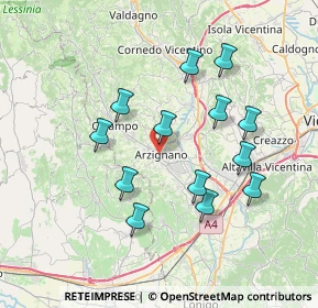 Mappa Animaliamicisrl2@libero.it, 36071 Arzignano VI, Italia (6.88615)