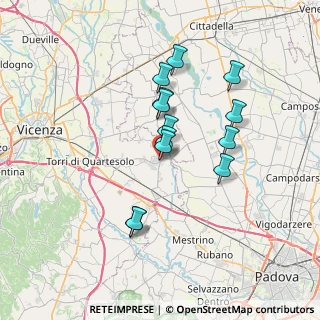 Mappa Via G. Garibaldi, 36043 Camisano Vicentino VI, Italia (5.88769)