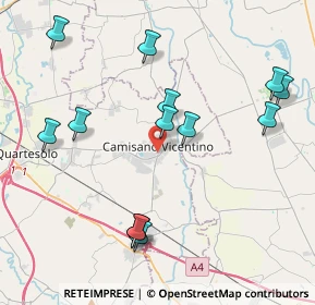 Mappa Via G. Garibaldi, 36043 Camisano Vicentino VI, Italia (4.39)