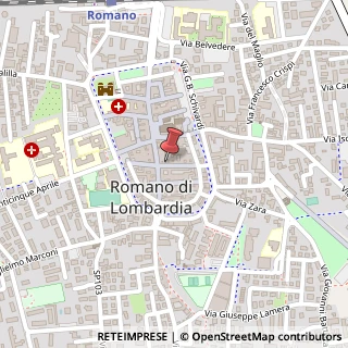 Mappa Via Federico Cainarca, 5, 24058 Romano di Lombardia, Bergamo (Lombardia)