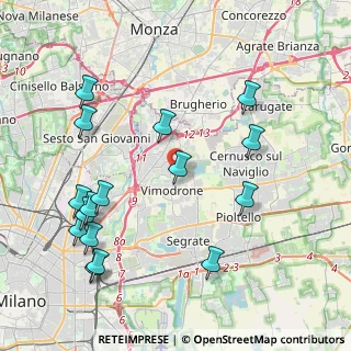 Mappa Via della Guasta, 20090 Vimodrone MI, Italia (4.73375)