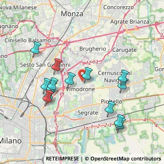 Mappa Via della Guasta, 20090 Vimodrone MI, Italia (4.05786)