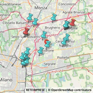 Mappa Via della Guasta, 20090 Vimodrone MI, Italia (4.216)