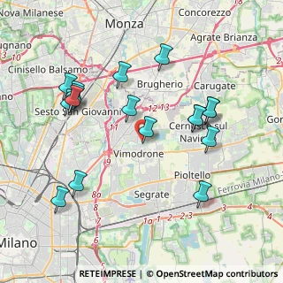 Mappa Via della Guasta, 20090 Vimodrone MI, Italia (4.09235)