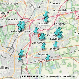 Mappa Via della Guasta, 20090 Vimodrone MI, Italia (3.92)