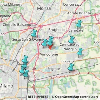 Mappa Via della Guasta, 20090 Vimodrone MI, Italia (4.15417)