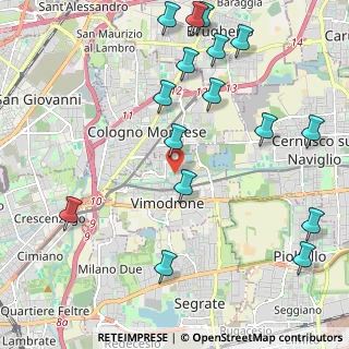 Mappa Via della Guasta, 20090 Vimodrone MI, Italia (2.60813)