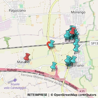 Mappa Via vascapine, 24043 Caravaggio BG, Italia (0.99259)