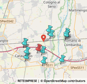 Mappa Via vascapine, 24043 Caravaggio BG, Italia (3.46308)