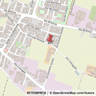 Mappa Via Luigi Einaudi,  55, 25039 Travagliato, Brescia (Lombardia)