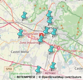 Mappa Via Flero, 25125 Brescia BS, Italia (4.52333)