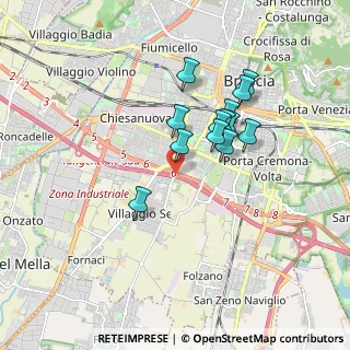 Mappa Via Flero, 25125 Brescia BS, Italia (1.43385)