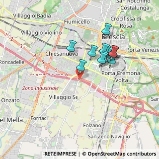 Mappa Via Flero, 25125 Brescia BS, Italia (1.54333)