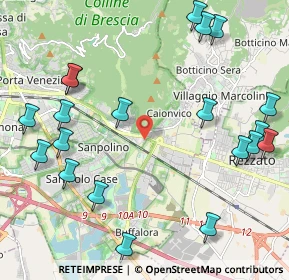 Mappa Via Guido Puletti, 25135 Brescia BS, Italia (2.681)