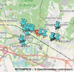 Mappa Via Guido Puletti, 25135 Brescia BS, Italia (1.5115)