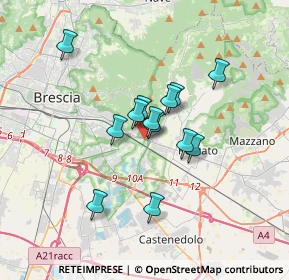 Mappa Via Guido Puletti, 25135 Brescia BS, Italia (2.52077)