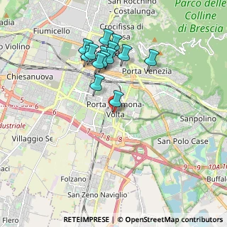 Mappa Via della Volta, 25142 Brescia BS, Italia (1.73857)