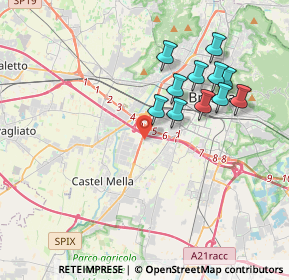 Mappa Via Guglielmo Ghislandi, 25122 Brescia BS, Italia (3.52182)