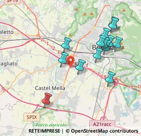 Mappa Via Guglielmo Ghislandi, 25125 Brescia BS, Italia (3.85429)