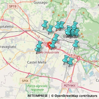 Mappa Via Guglielmo Ghislandi, 25125 Brescia BS, Italia (3.38056)
