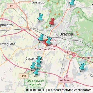 Mappa Via Guglielmo Ghislandi, 25125 Brescia BS, Italia (5.03091)