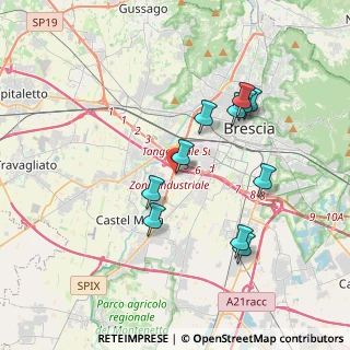 Mappa Via Guglielmo Ghislandi, 25125 Brescia BS, Italia (3.53636)